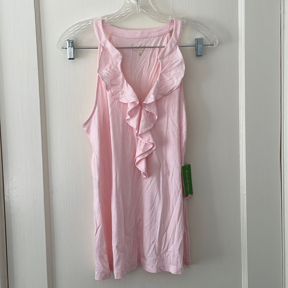 Lilly pulitzer soft pink shay top NWT